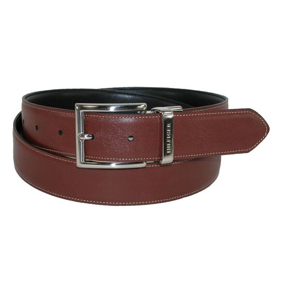 Tommy Hilfiger Men's Feather Edge Reversible 32mm Belt - Picture 2 of 5